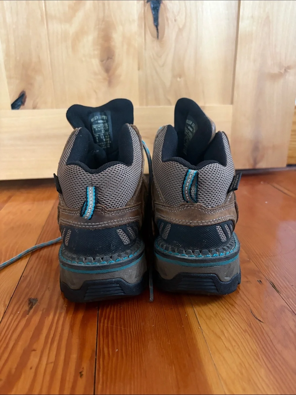 Irish Setter Brown and Black Women's Hiking Boots with Blue laces